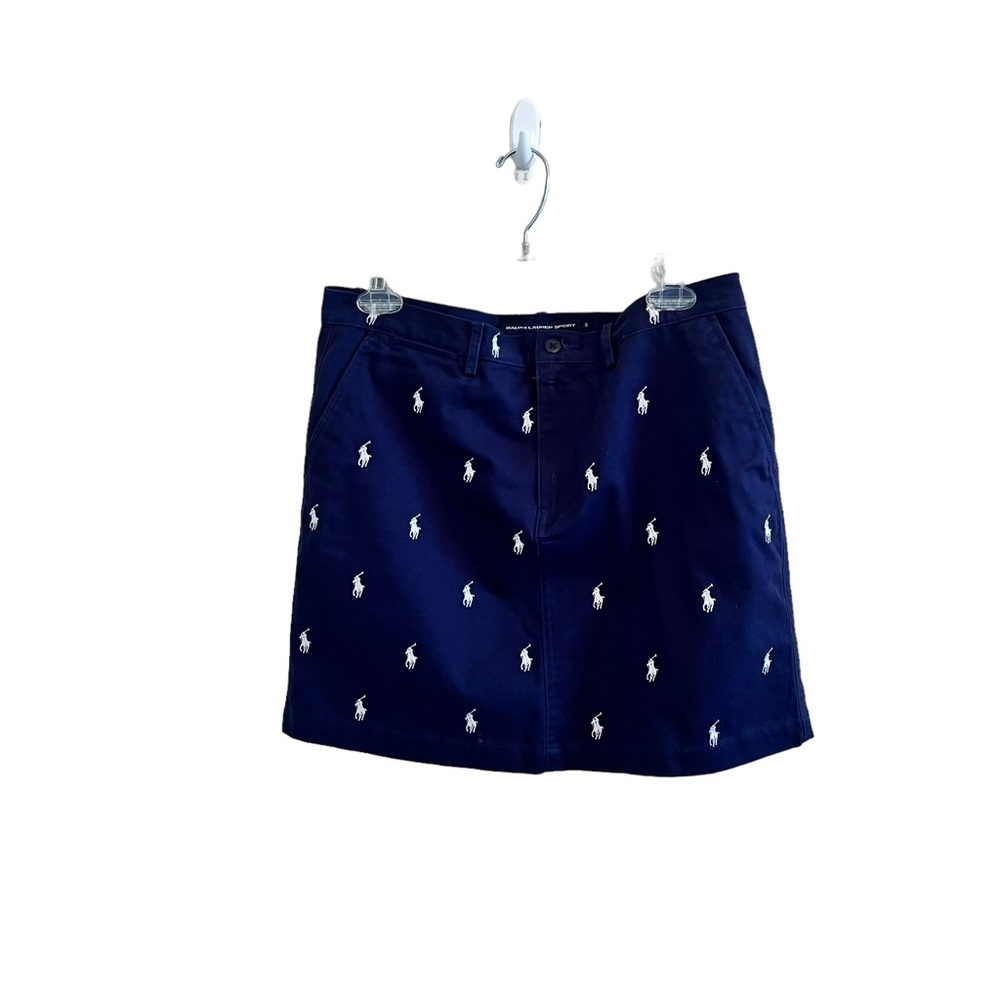Ralph Lauren Sport Pony Allover Print Skirt Size 8